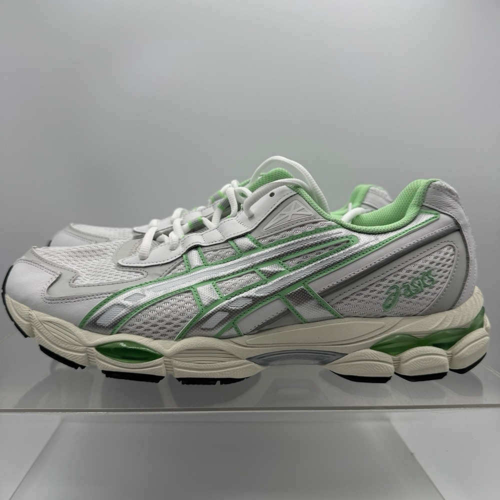 Brand New ASICS Gel NYC 2055 White Menthol Green 1203A542 Shoes Men's Size 12